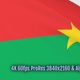 Burkina Faso waving flag transition 4k and 1080 HD footage with alpha channel - VideoHive Item for Sale