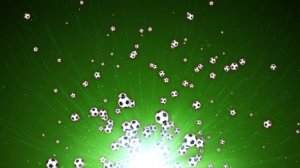 Soccer Balls Loopable Background
