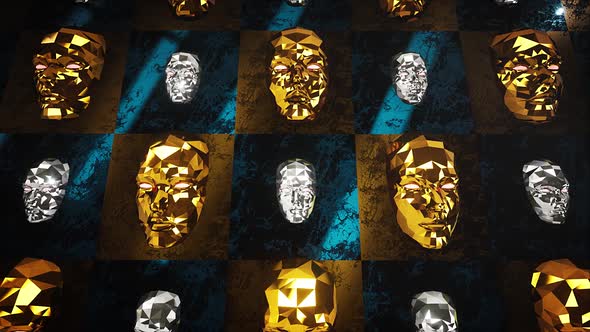 Gold And Silver Masks