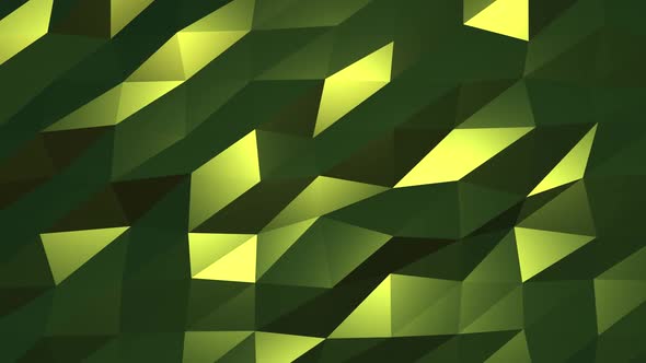 Dark green glowing shapes background