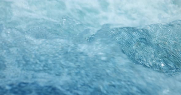 Close Up of Mountain River in the Wood in Slow Motion alt