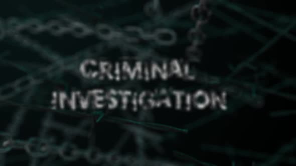 3D Dark Crime Background Word Criminal İnvestigation alt