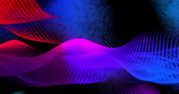 Abstract Multicolor Smooth Wavy Background