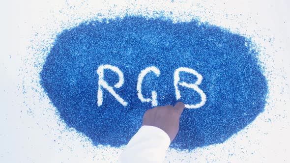 Blue Writing Rgb