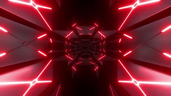 4k Abstract Red Tunnel 2