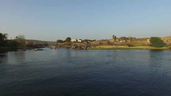 View of Nile at sunset alt