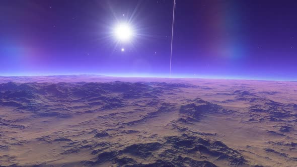 Space Background - Rocky Exoplanet alt