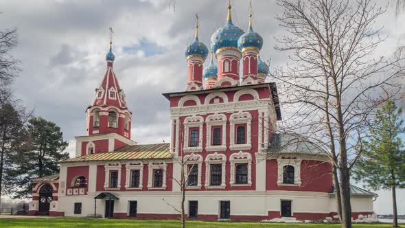 View of the temple of Dmitry on Blood. Uglich, Russia.