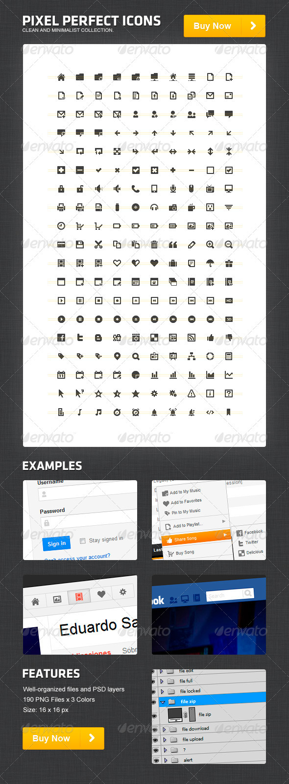 Pixel Perfect Icons - Web Icons