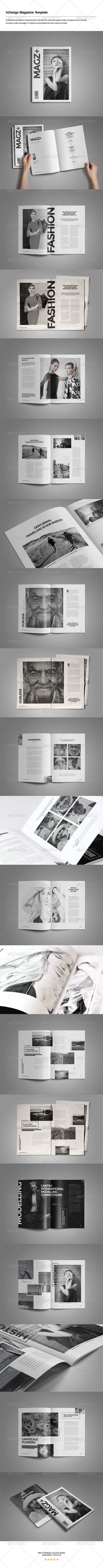 Indesign Magazine Template - Magazines Print Templates
