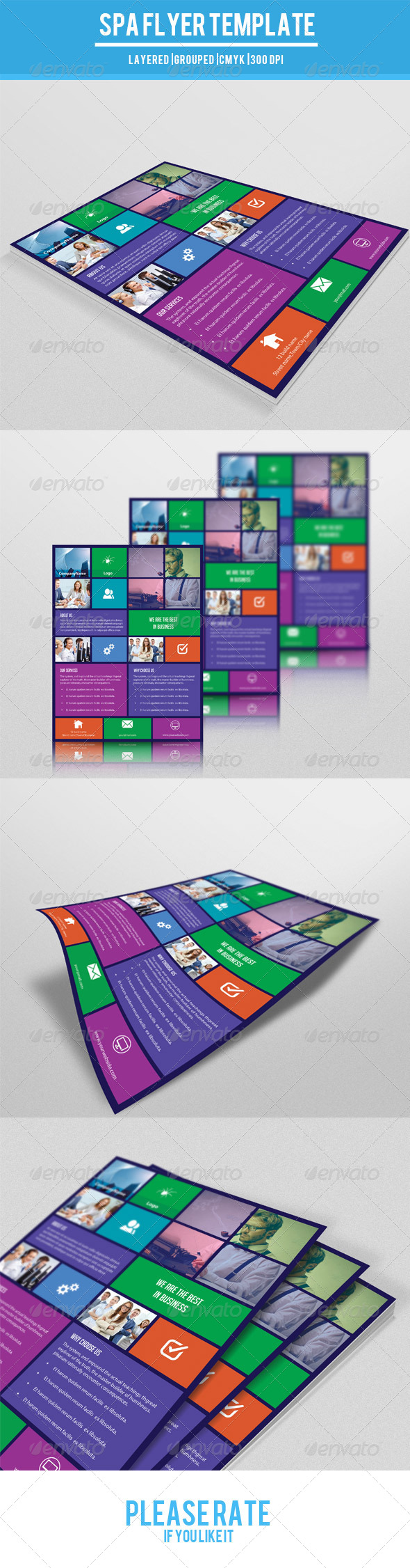 Metro Style Corporate Flyer-V77 - Corporate Flyers