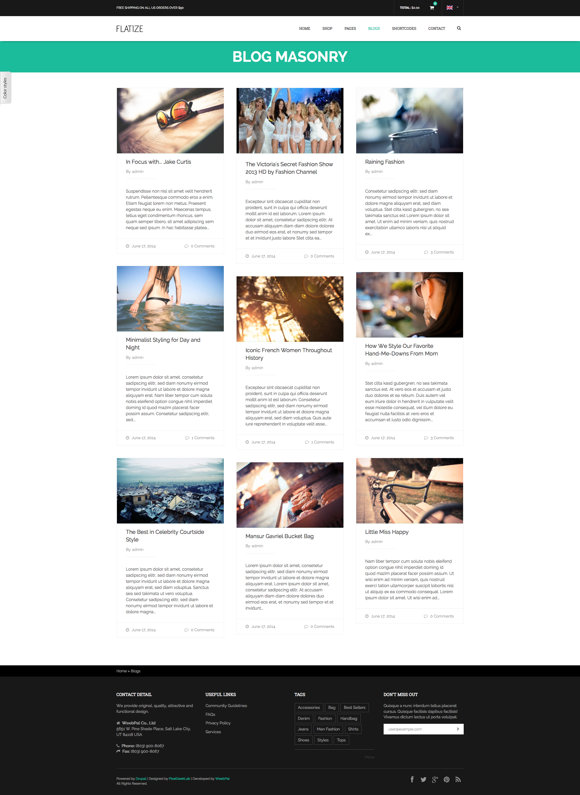 Theme Drupal Masonry | flatize shopping ecommerce drupal theme by weebpal Theme Drupal Masonry | flatize shopping ecommerce drupal theme by weebpal