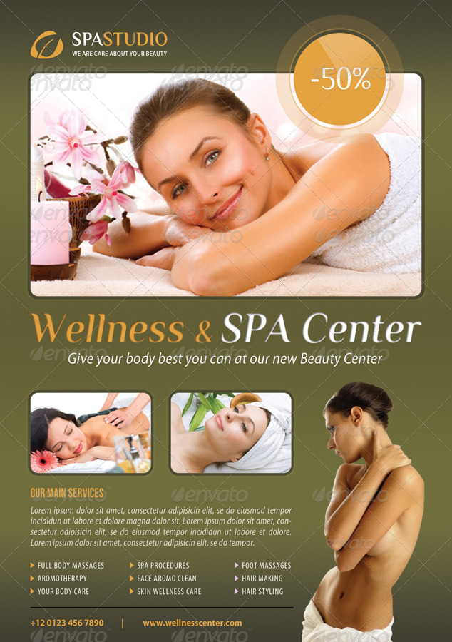 3 In 1 Spa Wellness Flyers Bundle 08 By Rapidgraf Graphicriver 1128