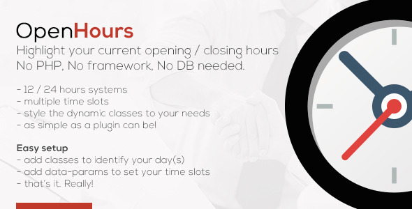 OpenHours - Highlight your Opening / Closing Hours