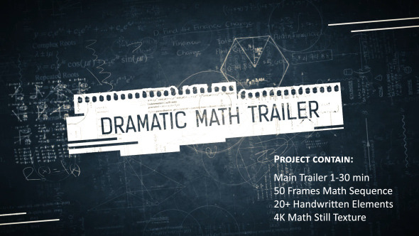 Dramatic Math Trailer - VideoHive 8231841