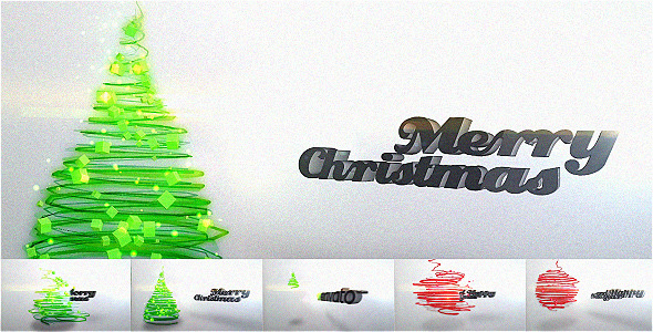 Particles Christmas Tree - VideoHive 757984