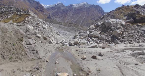 Kedarnath Dham Kedarpuri During Reconstruction Work in Uttarakhand