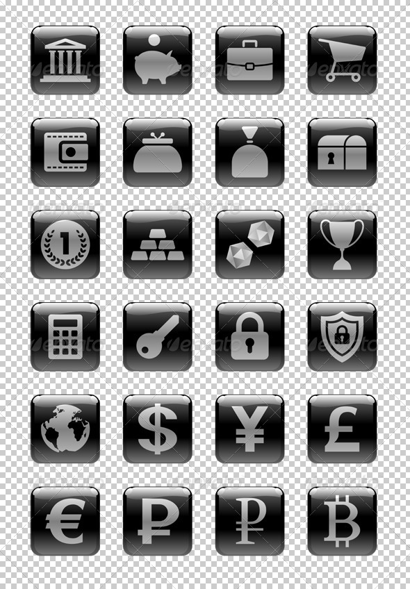 Icon Set on the Money Theme