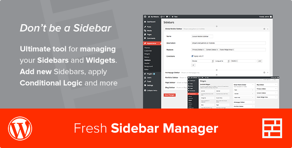 Custom Sidebar Manager - CodeCanyon 7772417