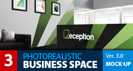 MOCK-UP LOGO 3D - BUSINESS SPACE