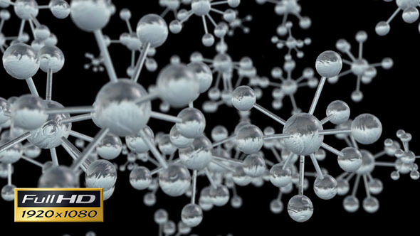 Atoms Rotating in Space, Stock Footage | VideoHive