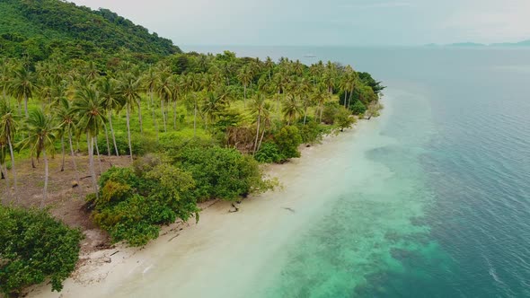 Aerial view of sea amazing nature background.The color of the water and beautifully bright alt