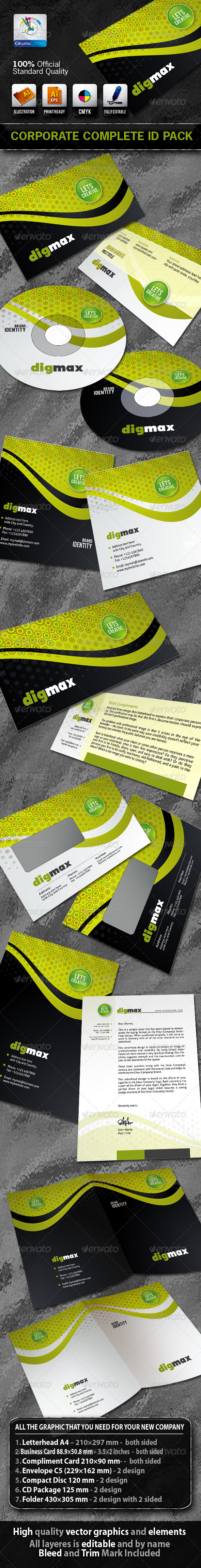 DigMax Business Corporate ID Pack - Stationery Print Templates
