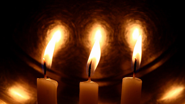 Candle Light With Flame 7 
