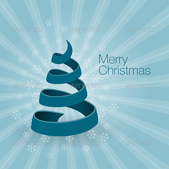 Blue Christmas Tree - Christmas Seasons/Holidays