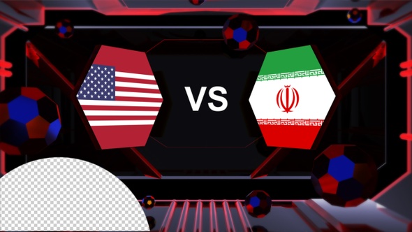 Usa Vs Iran Football World Cup Qatar 2022 Vs Card Transition alt