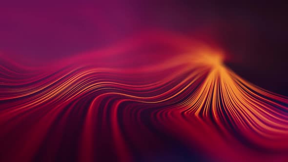 Concentric Red Lines Dynamic Colorful Background