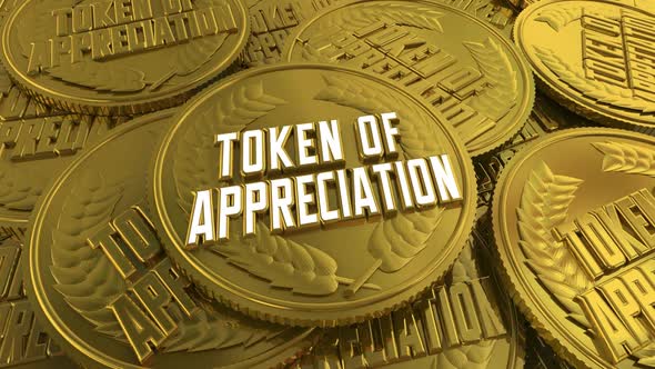 Tokens of Appreciation 200+ per Thanks for Everything Cut Out Hand Coin