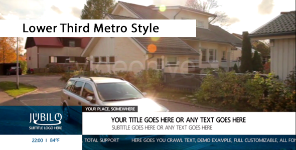 Lower Third Metro - VideoHive 8245532