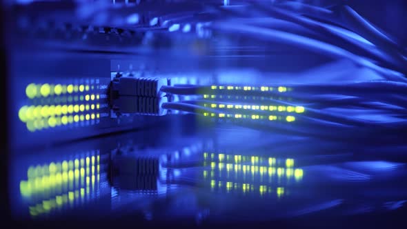 Super Computer Server Racks in Datacenter alt