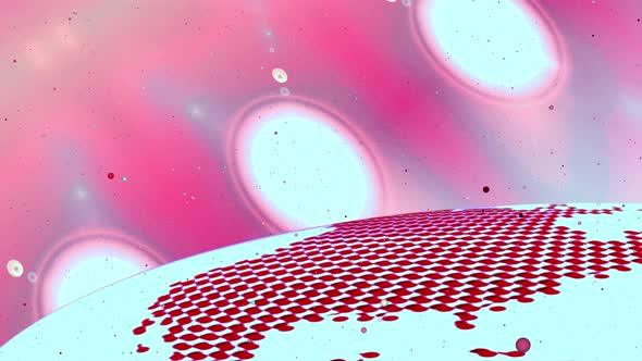 4k abstract digital planet 3d background alt