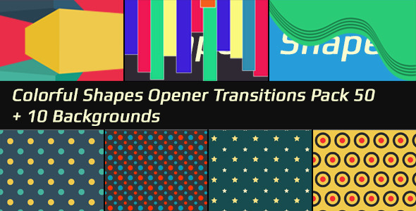 Colorful Shapes Opener - VideoHive 8251462
