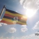 Uganda Flag on a Flagpole V2 - 4K - VideoHive Item for Sale