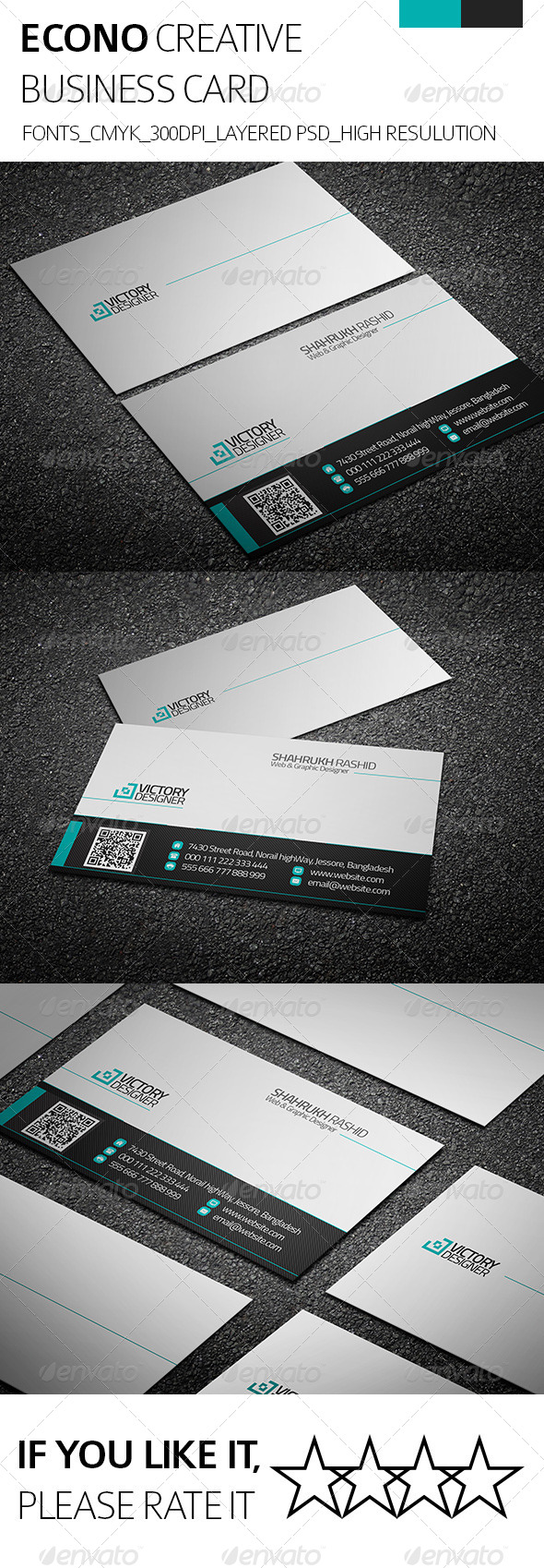 Econo & Creative Business Card - Corporate Business Cards