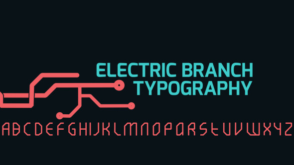 Electric Branch Typography - VideoHive 8256576