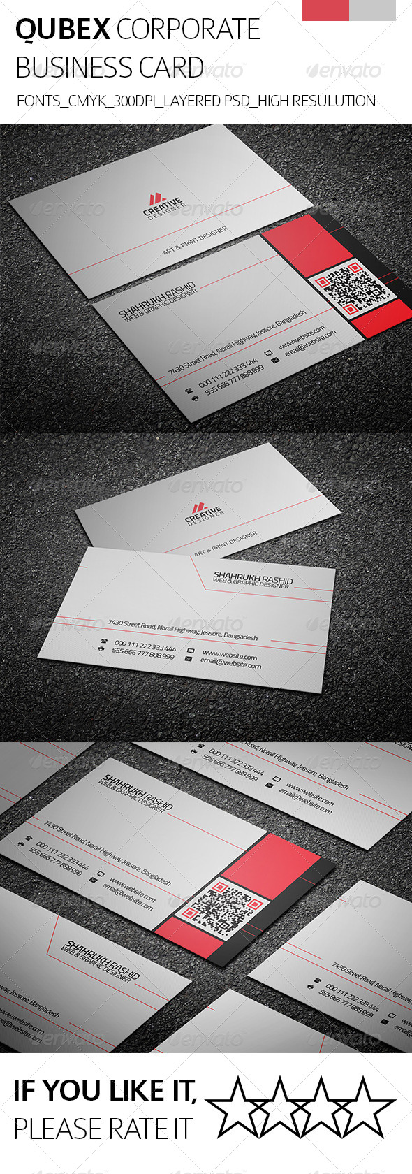 Qubex & Corporate Business Card - Corporate Business Cards