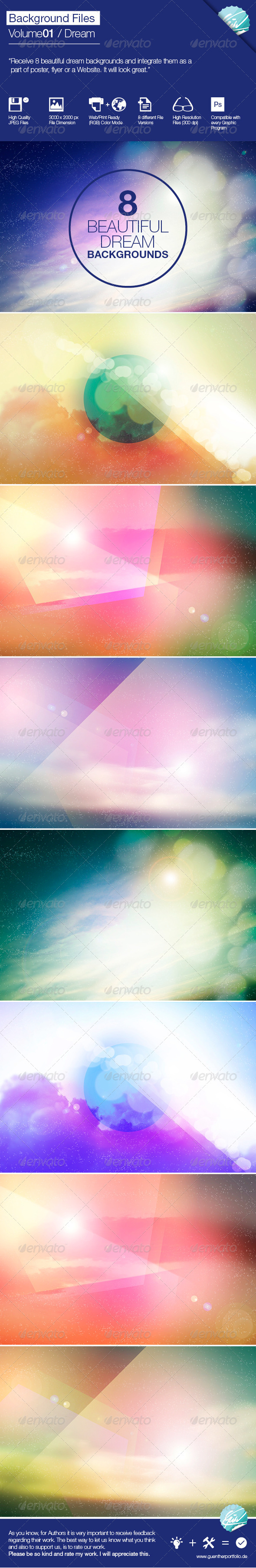 Backgrounds - Volume01 / Dream - Abstract Backgrounds