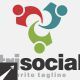 Social Triangle Logo Template