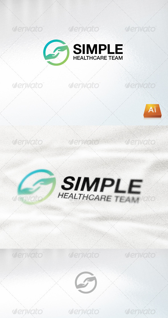 simple healthcare team - Humans Logo Templates