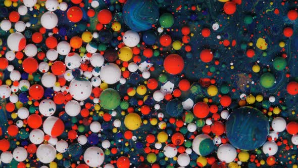 Moving Deep Background Consisting of Dark Blue Balls Moving in a Chaotic Manner alt