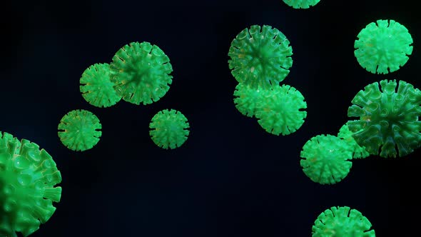 Spreading Coronavirus Animation