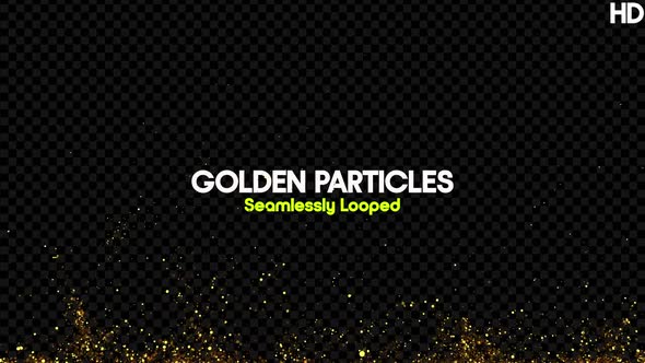 Golden Particles Background 01 HD