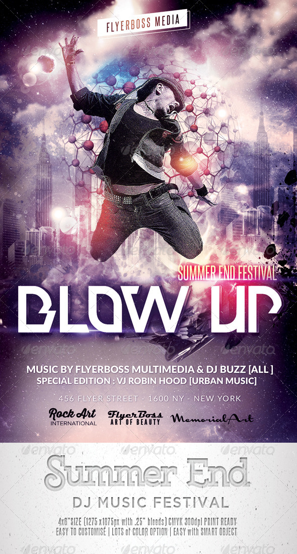 Summer End Music Flyer - Events Flyers