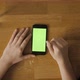 Girl Hands Using Mobile Phone With Green Screen - VideoHive Item for Sale