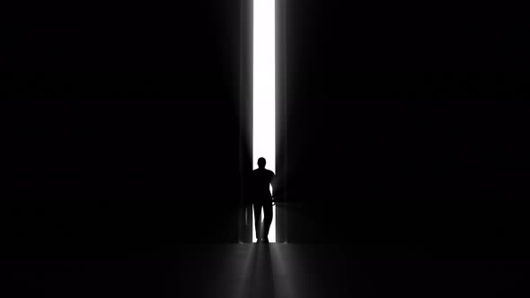 a Man Goes Into the Opening Gate with a Clearance alt