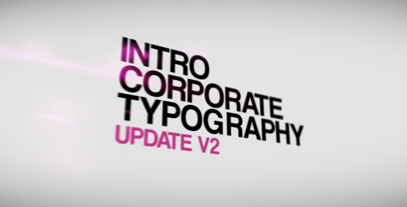 Intro Corporate Typography - VideoHive 7584925